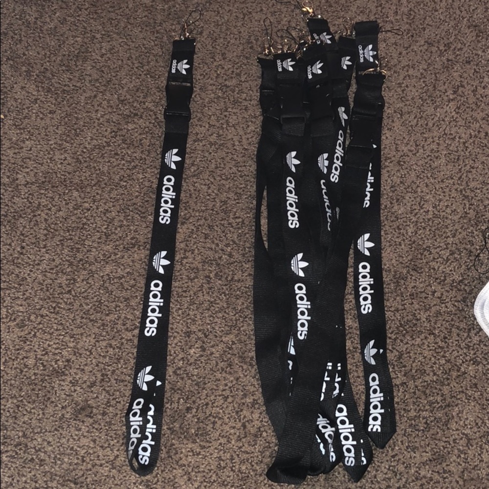 💥Black adidas lanyard NWOT